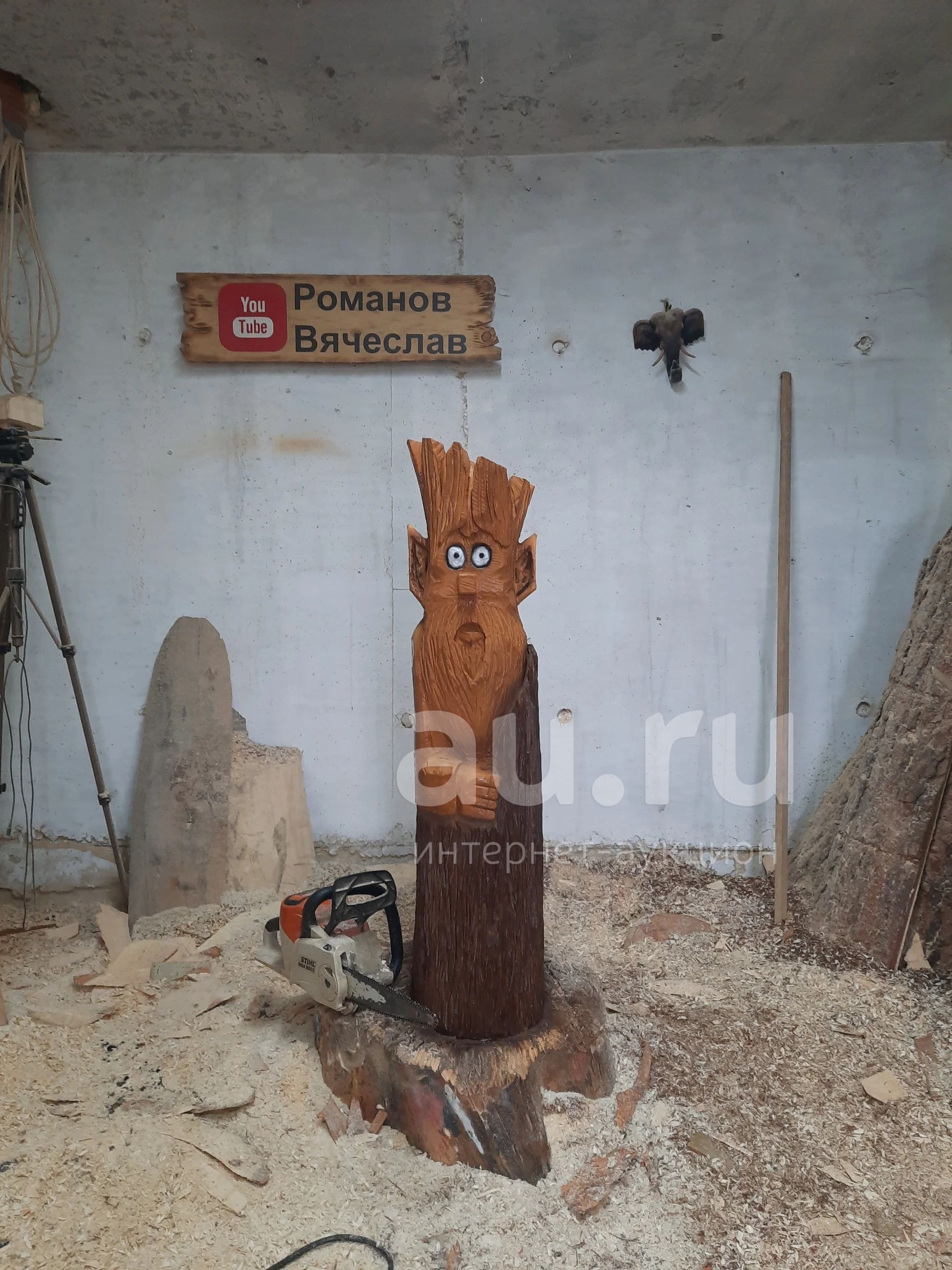 Фигурка из дерева "Леший" — купить в Красноярске. Состояние: Новое ...