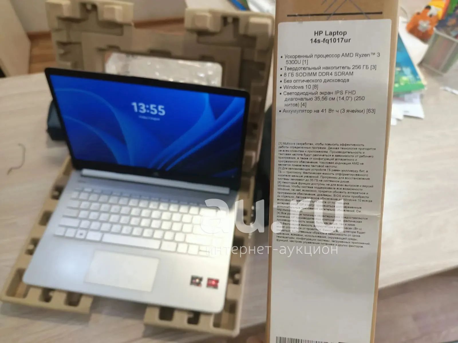 Ноутбук HP 14s-fq1017ur Ryzen 5300u — купить в Красноярске. Состояние ...