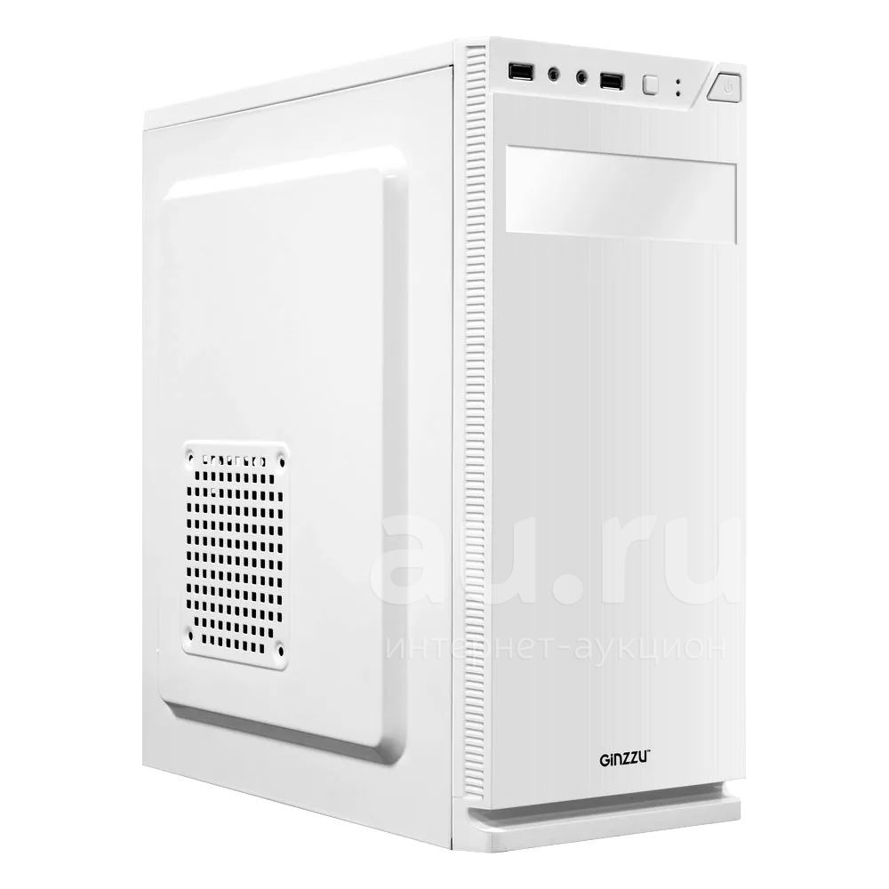 Корпус miditower ATX, Ginzzu A220 Белый, без блока питания (верхнего ...