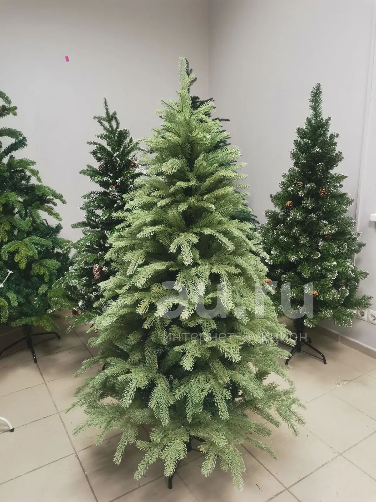 Елка LUX 180 см New. 2023 "современная модель литая как настоящая без ...
