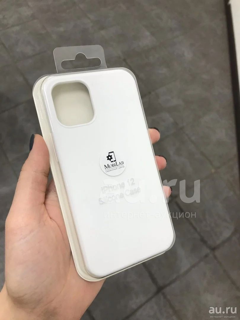 Чехол iPhone 12 Mini (5.4) Silicone Case (белый) — купить в Красноярске.  Чехлы, бамперы на интернет-аукционе Au.ru