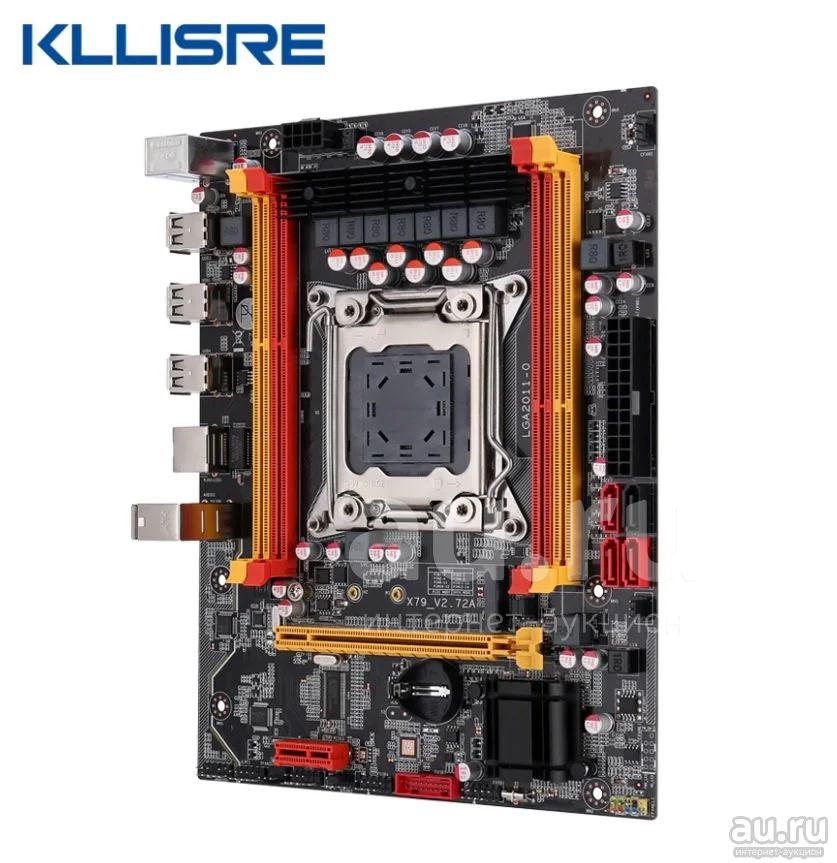 Материнская плата Kllisre X79 v2.72A, чип LGA2011 PCI-E NVME M.2 SSD ...