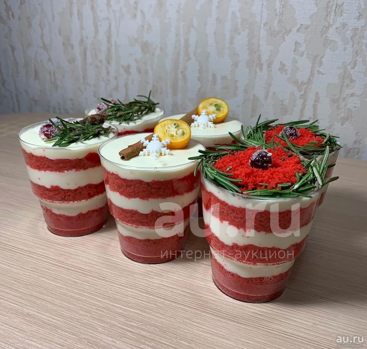 Новогодние трайфлы и капкейки