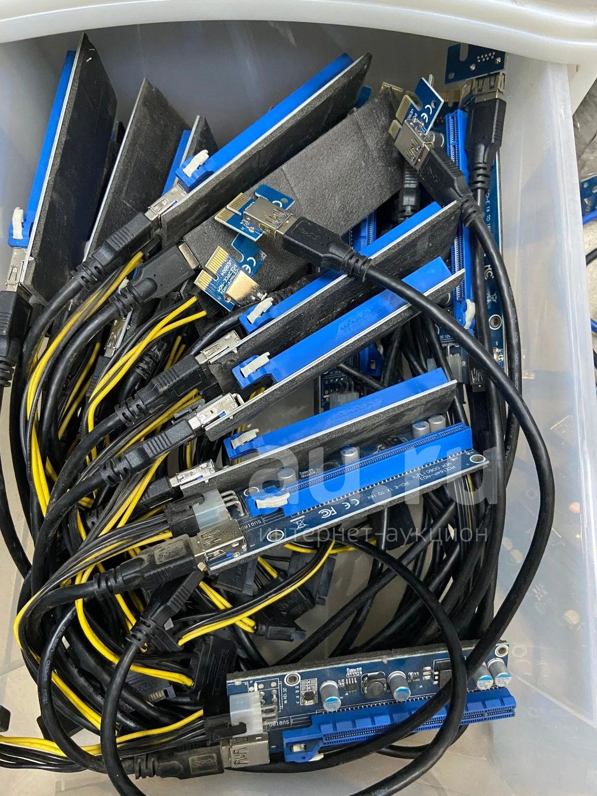 Райзер PCI-E Riser Card PCI-E PCIE + 60 см Кабель USB 3.0 sata 6 Pin ...
