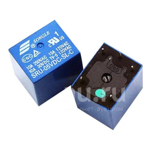 Электромагнитное реле SRU-05VDC-SL-C , 10A,250VAC — купить в ...