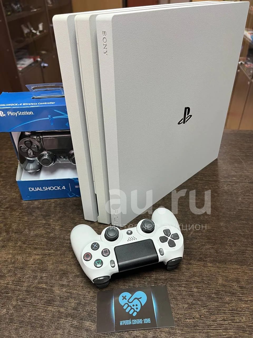 2 геймпада + PlayStation 4 Pro белая тихая 1tb 1000gb PS4 PS Sony ...