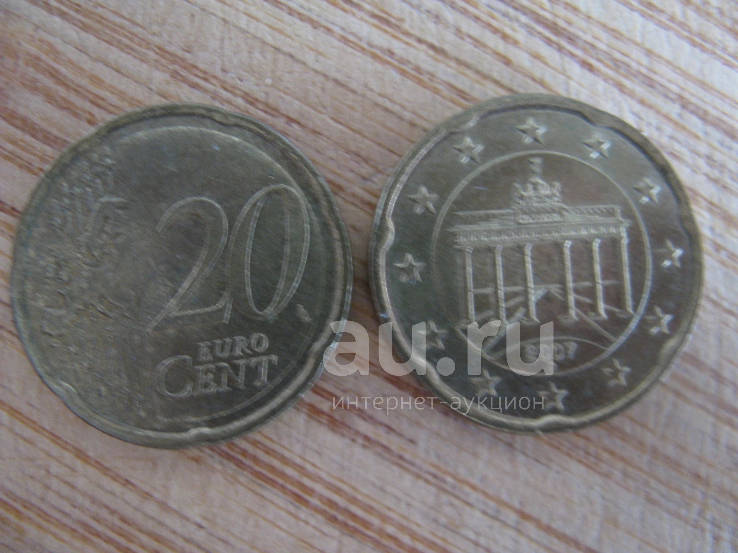 Германия 20 евроцентов 2007 года. — купить в Красноярске. Состояние III (Коллекционное, VF