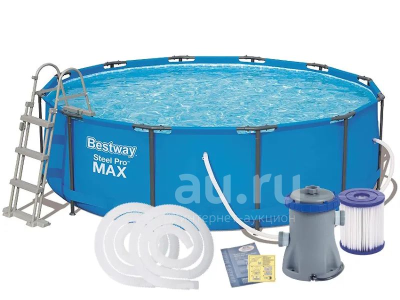Каркасный бассейн Bestway 56830 Steel Pro Max 457х122см 16015л фильтр ...