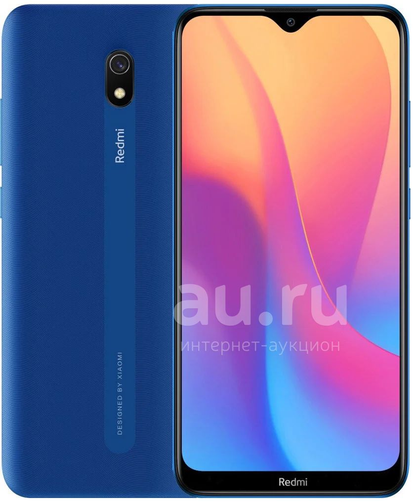 Гарантия 1 год!!! Xiaomi Redmi 8A. Глобальная версия. Память 2/32Gb Синий.  Защитное стекло с полным покрытием + Гарантия + Доставка!!! — купить в  Красноярске. Состояние: Новое. Смартфоны на интернет-аукционе Au.ru