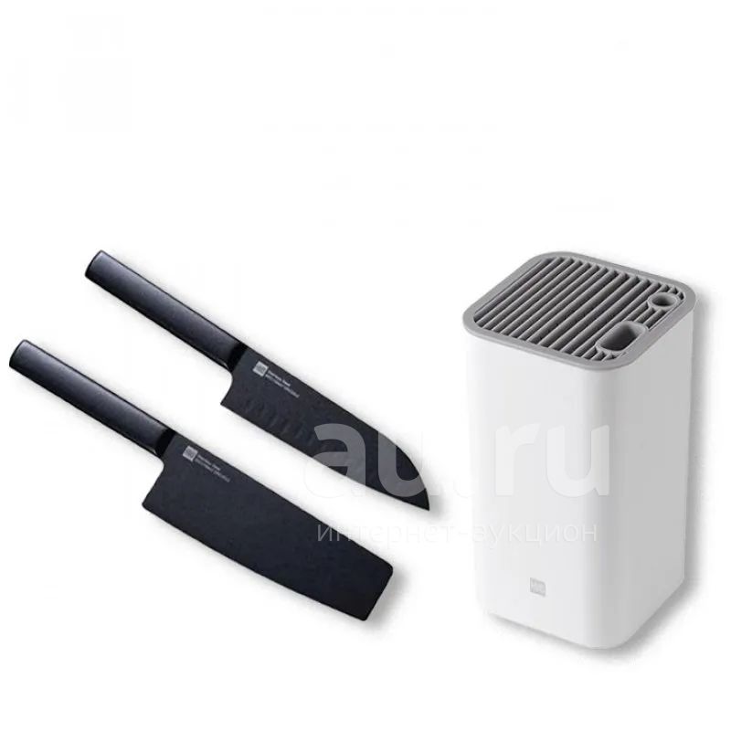 Набор стальных ножей Xiaomi Huo Hou Cool black Non-stick Steel Knife ...