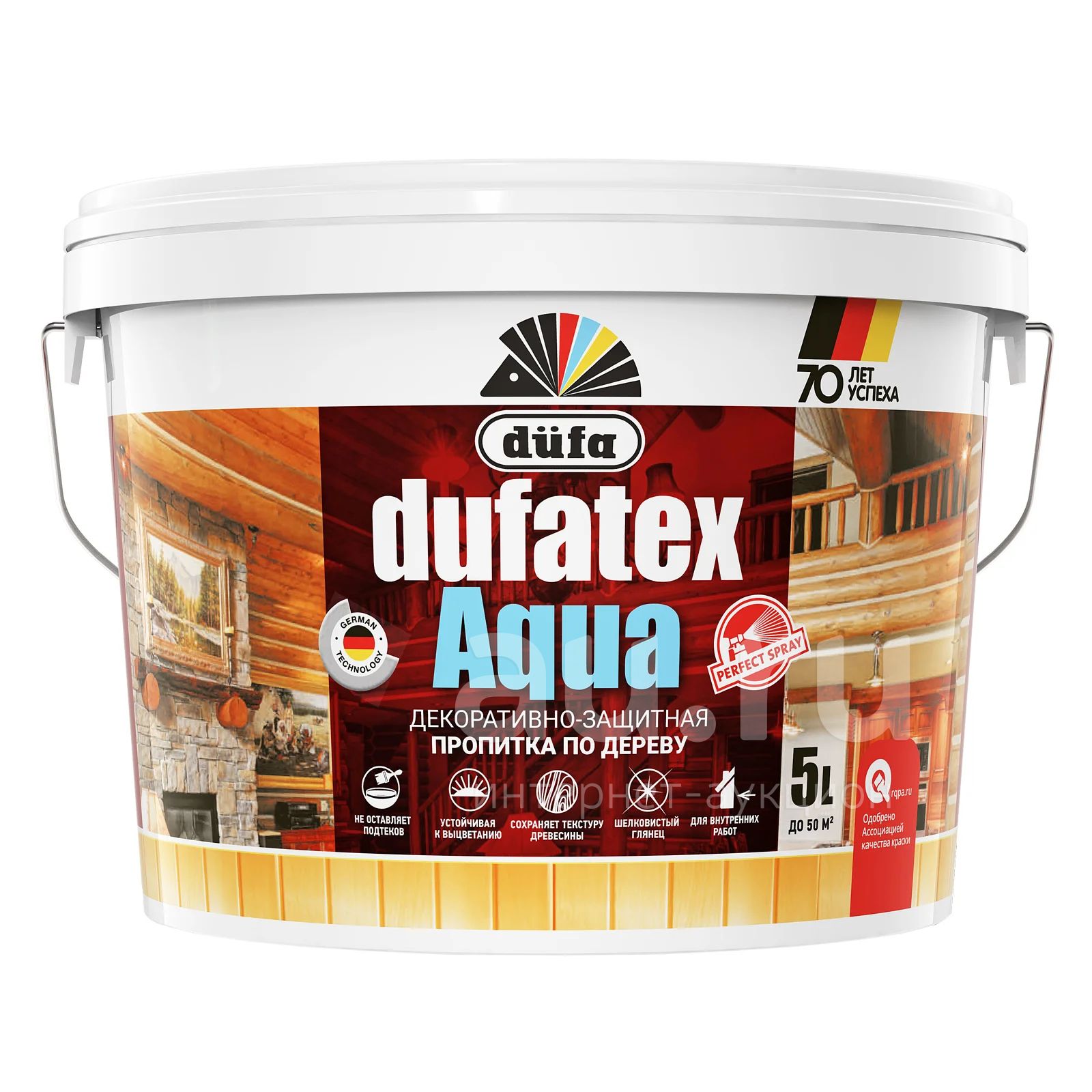 Пропитка декоративно-защитная для дерева düfa DUFA TEX-AQUA 2,5л ...