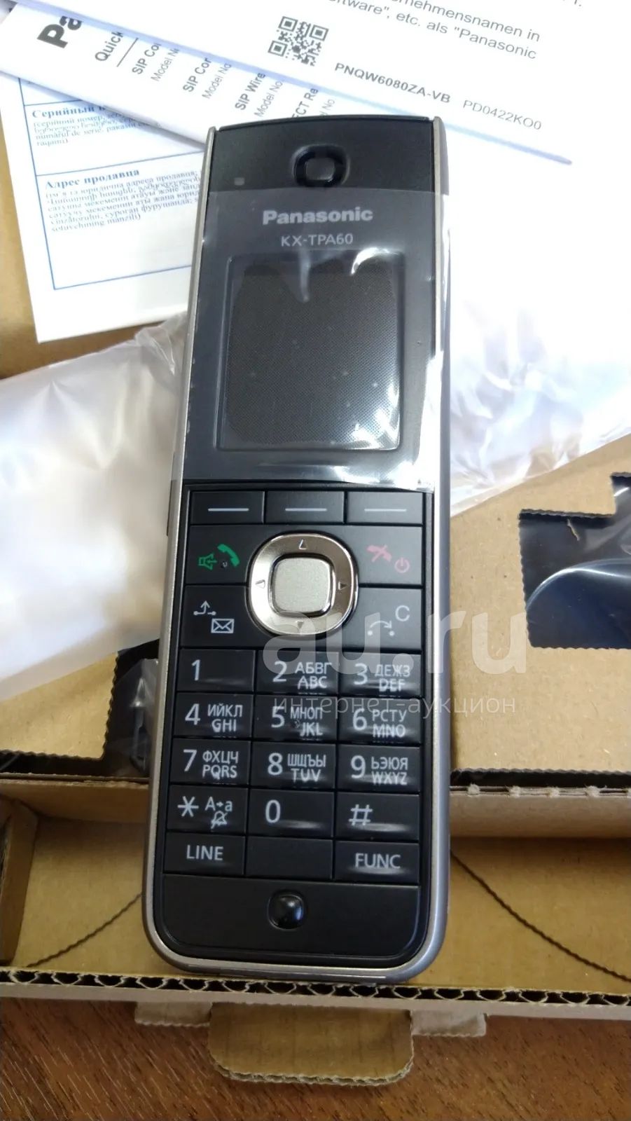 Дополнительная трубка Panasonic KX-TPA60RUB, новая — купить в Красноярске.  Состояние: Новое. SIP, Видео-телефоны на интернет-аукционе Au.ru