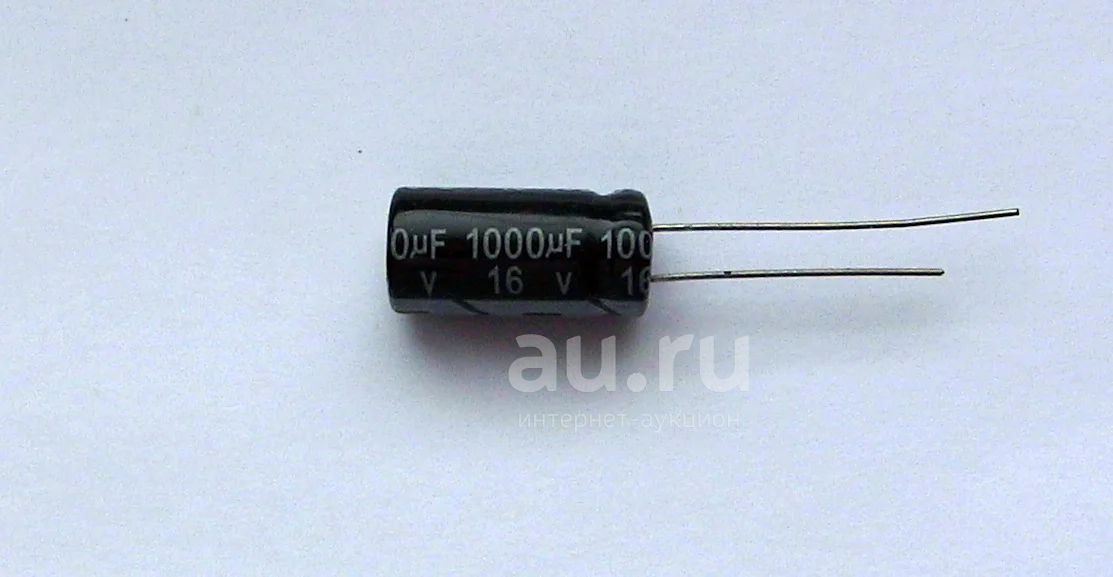 Конденсатор электролитический 1000 мкФ, 16 В, 105°C, 8x16 — купить в ...