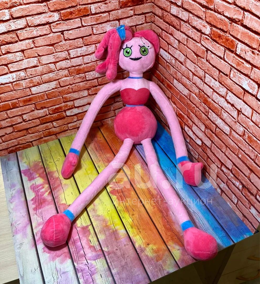 Новая мягкая игрушка мама Хаги Ваги Huggy Wuggy розовый герой мамочка ...
