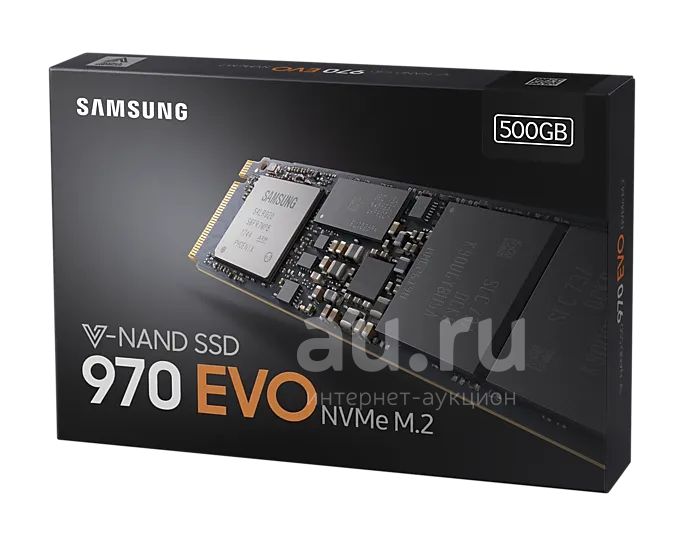 SSD 500ГБ Samsung 970 EVO NVMe M.2 (MZ-V7E500) + безналичный расчёт ...