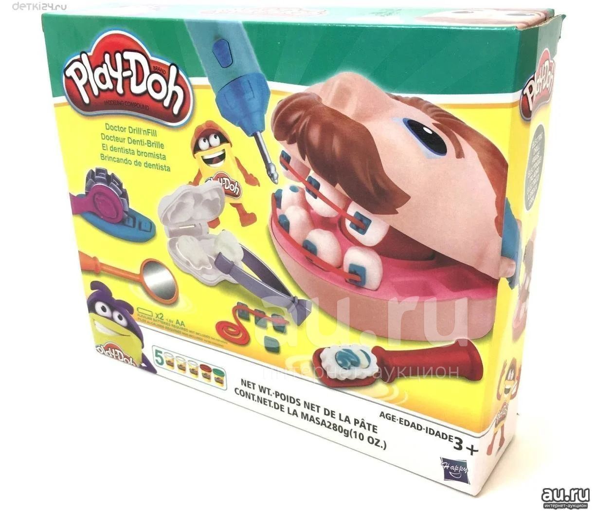 Игра-набор для лепки Стоматолог, аналог Play-Doh В5520 Мистер Зубастик ...