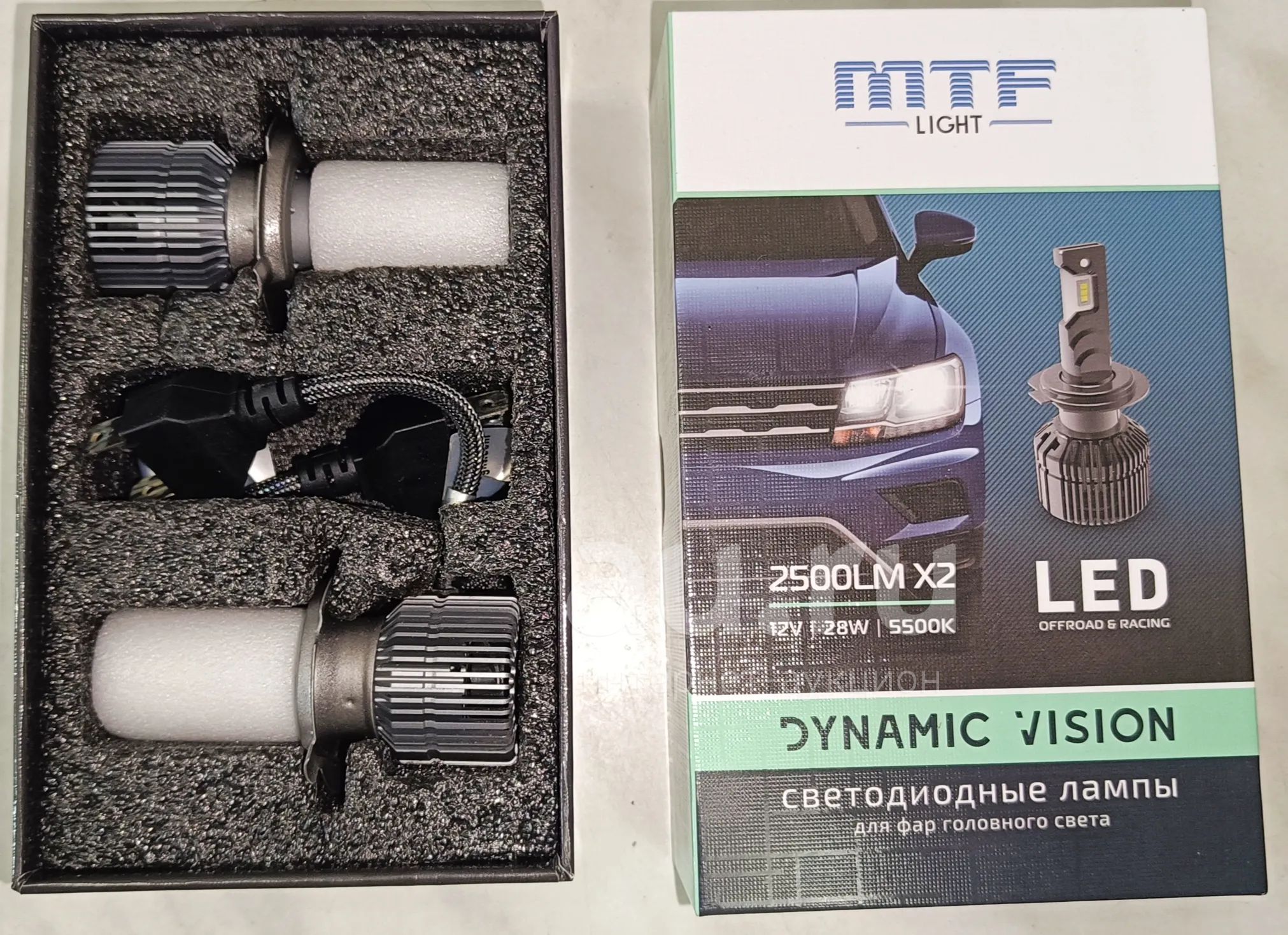 Светодиодные лампы н4 dynamic vision фото света Светодиодные лампы MTF Light H7 DYNAMIC VISION 5500К купить в интернет-магазин