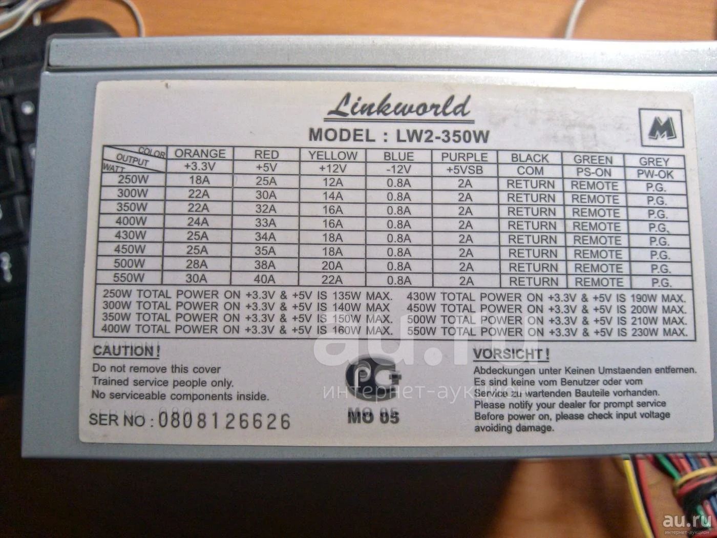 Схема блока питания lw2 350w