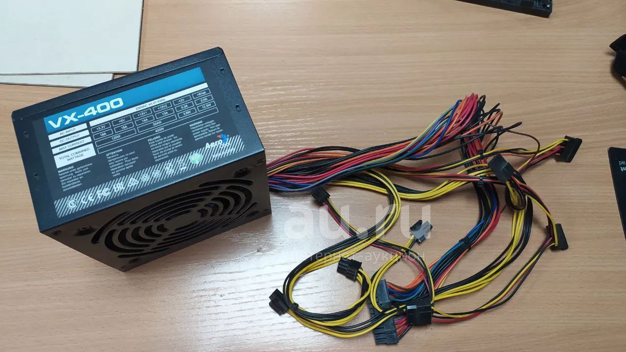 Блок питания компьютера ATX 400w Aero Cool VX-400 (24+8pin + 6pin ...