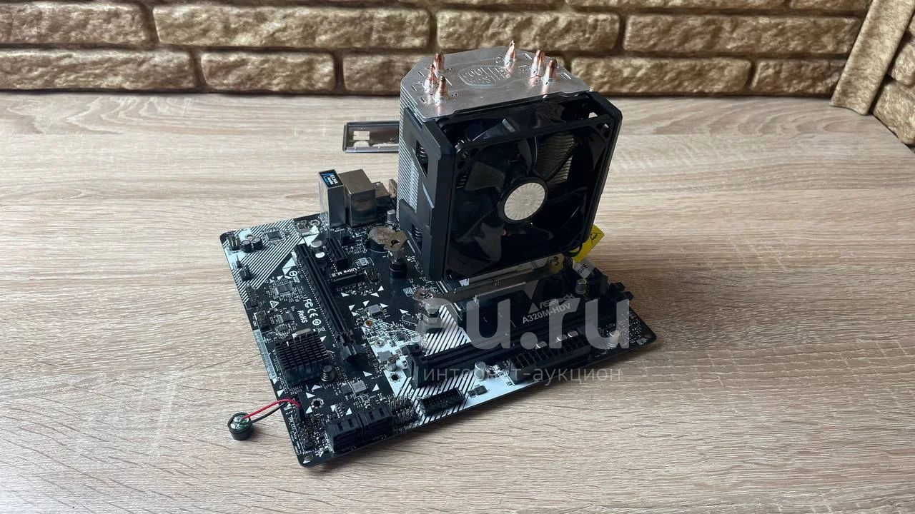 Материнская плата ASRock A320M-HDV R4.0 + кулер Cooler Master Hyper 103 ...